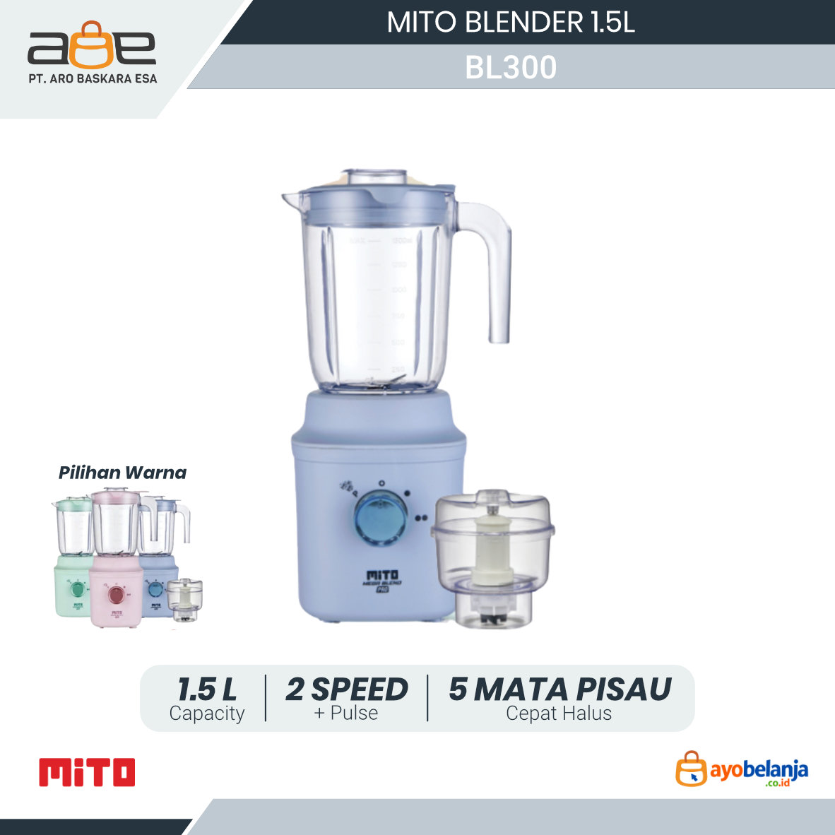 MITO - BLENDER - BL300 - 1.5L