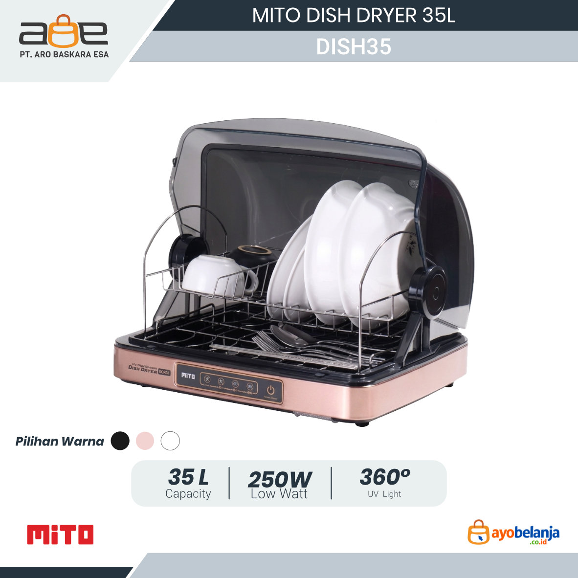 MITO - DISH DRYER - DISH35 - 35L