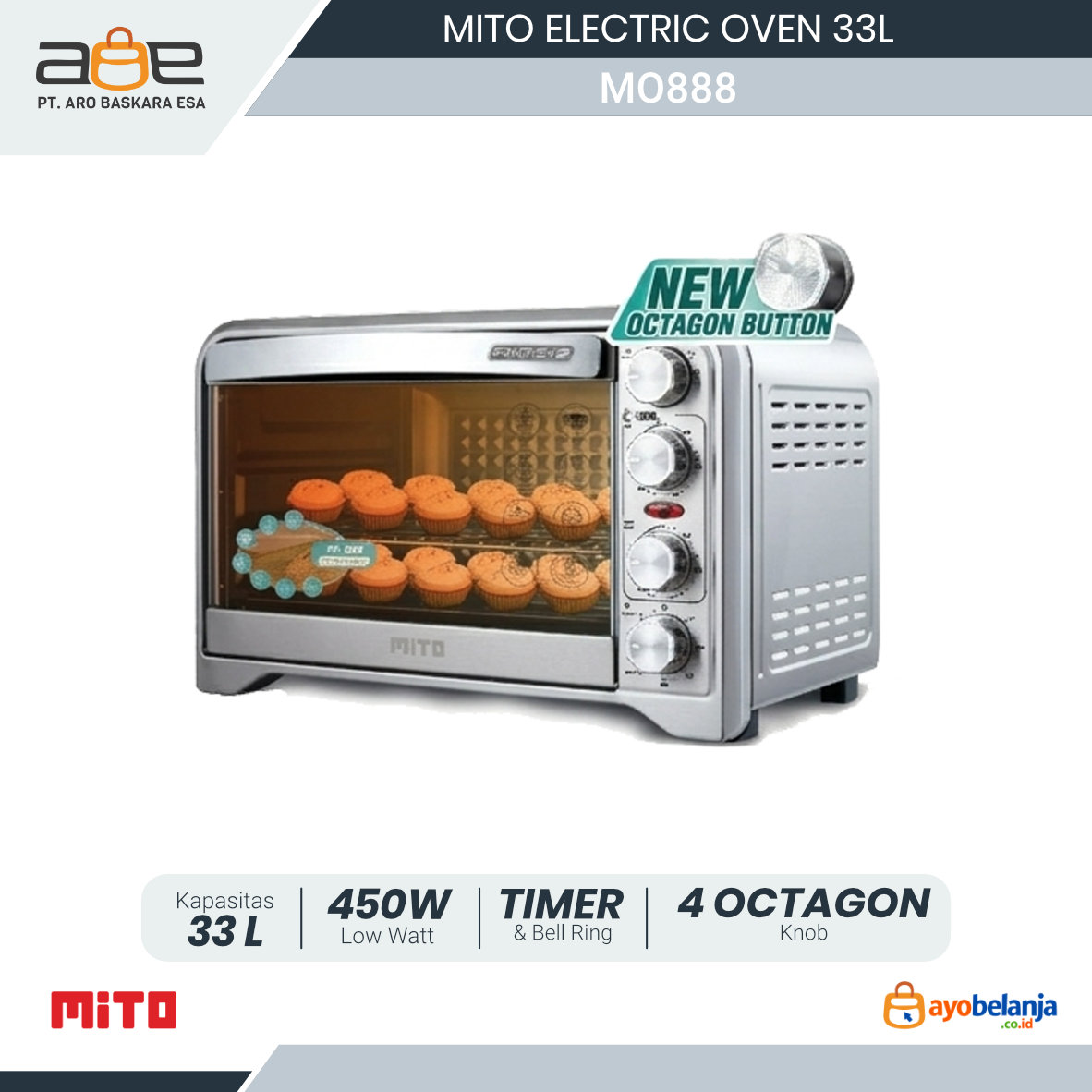 MITO - ELECTRIC OVEN - MO888
FANTASY2 - 33L