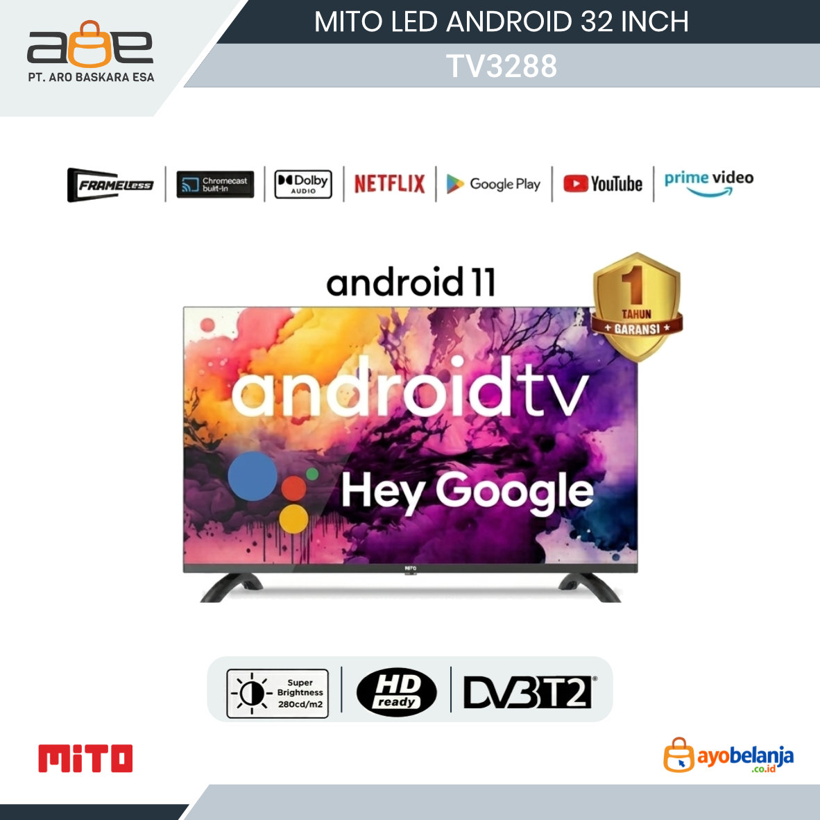 MITO - LED ANDROID - 3288 - 32 INCH