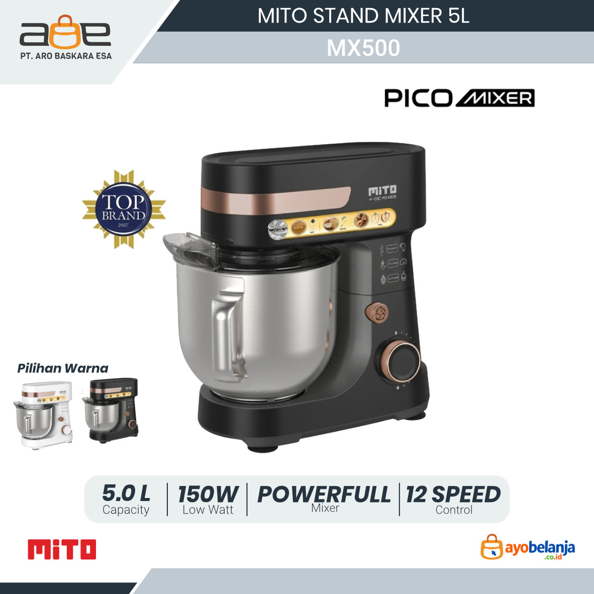 MITO - STAND MIXER - MX500 NEW - 5L