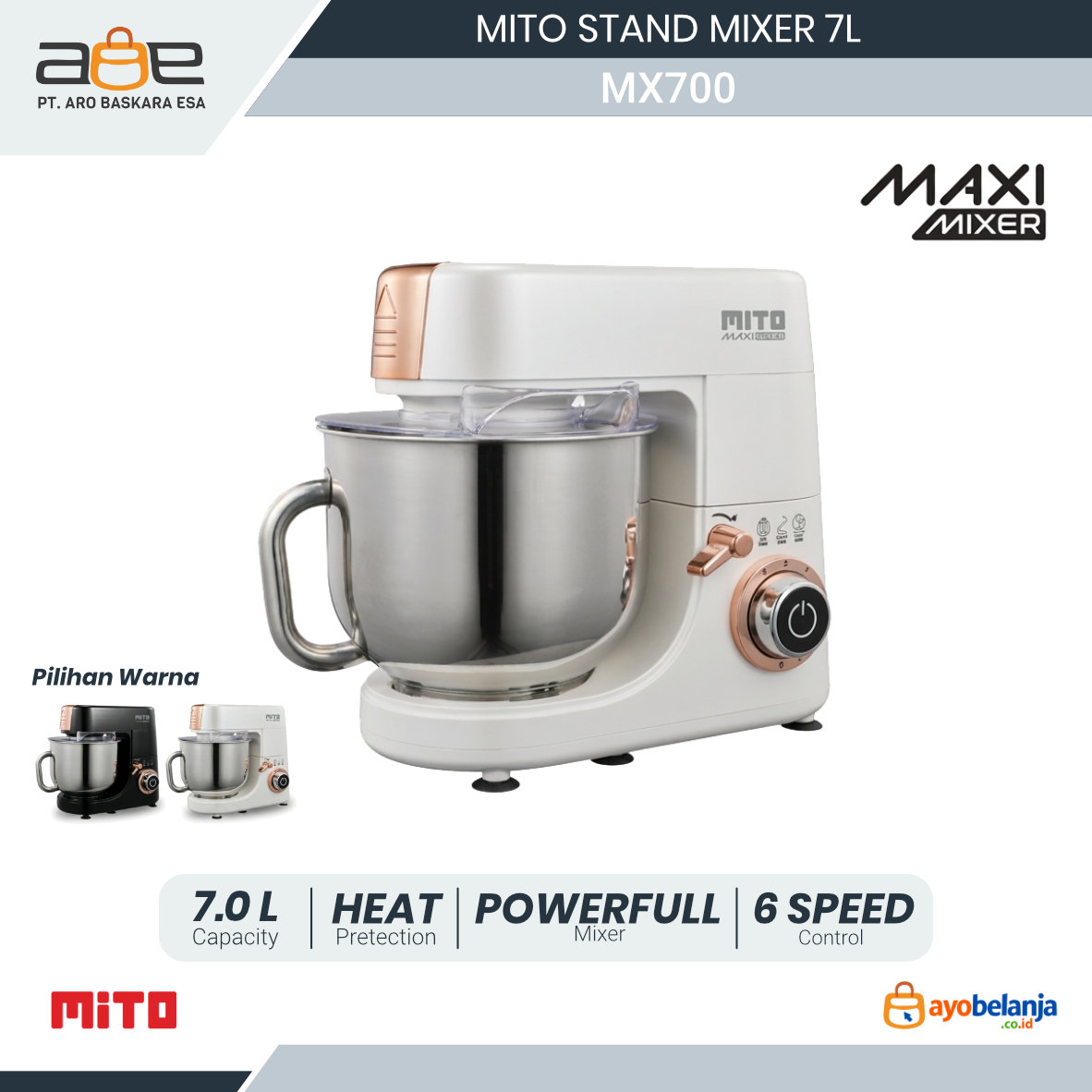 MITO - STAND MIXER - MX700 - 7L